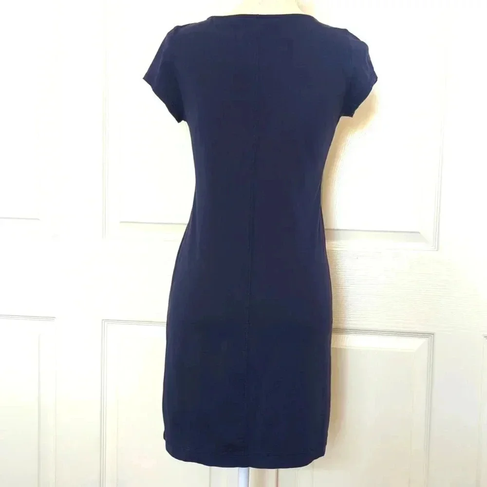 Lilly Pulitzer Brewster Blue White T Shirt Dress - Picture 5 of 6